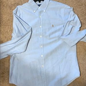 Men’s Polo Ralph Lauren button down - size L blue